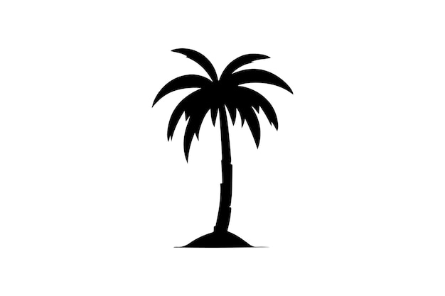 Vector coconut tree vector logo