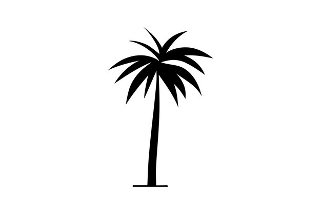 Vector coconut tree vector logo