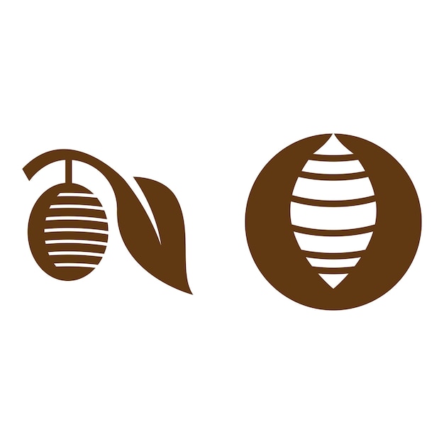 Cocoon illustratie logo vector ontwerp