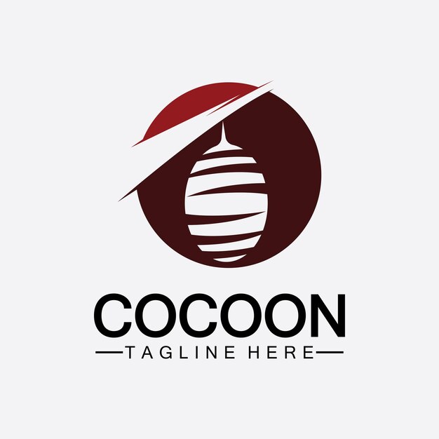 Cocoon logo vector illustratie ontwerpsjabloon