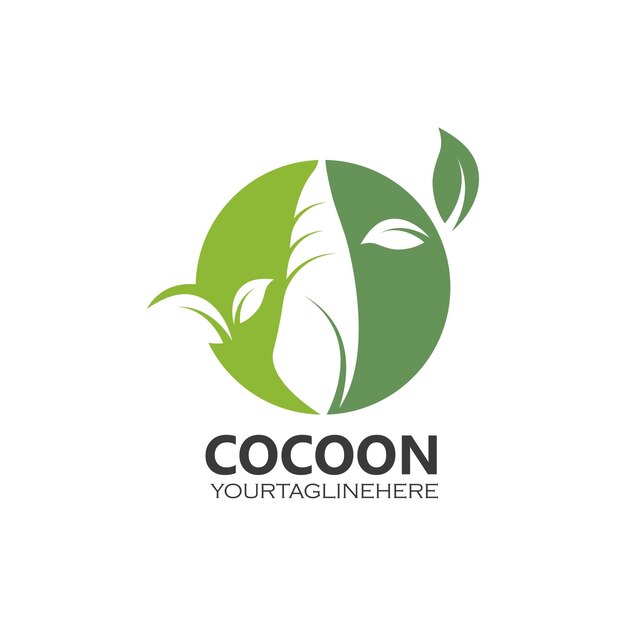 Cocoon vector pictogram illustrtion ontwerp