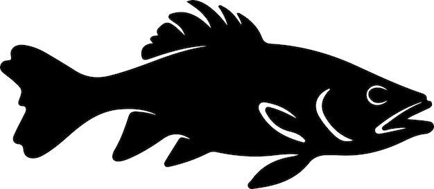 cod black silhouette with transparent background