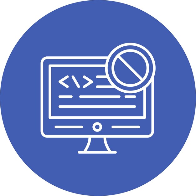 code block icon vector image can be used for no code