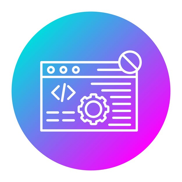 Code Block vector icon Can be used for No Code iconset