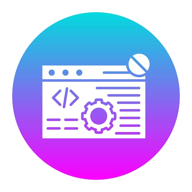 Code Block vector icon Can be used for No Code iconset