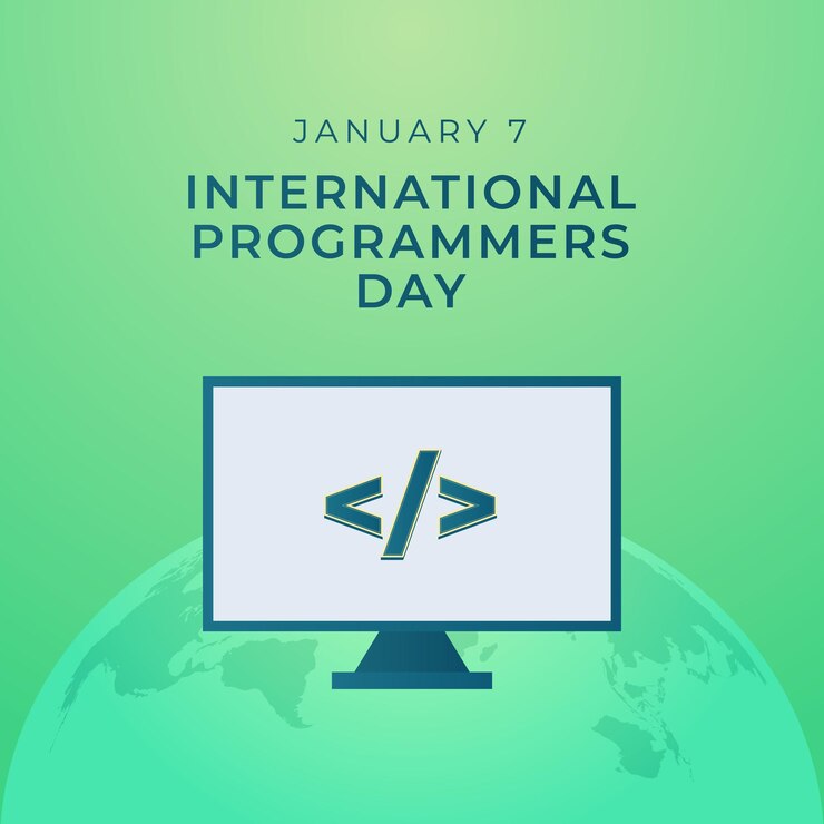 Vector code the celebration vector design template for international programmers day