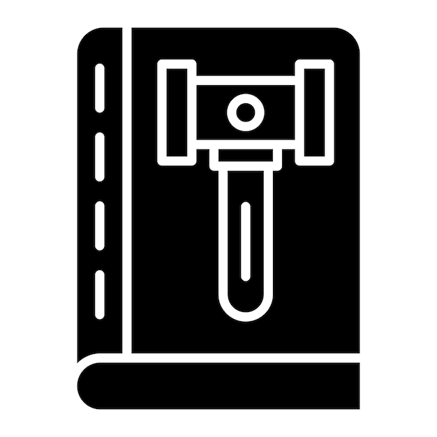 行動規範のグリフ黒塗りイラスト