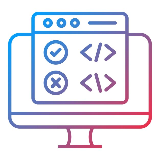 code correction icon vector image can be used for computer programming