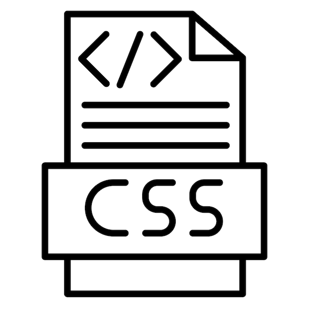 Vector code css vector illustratie stijl