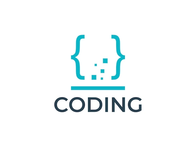 Vector code data logo design templates