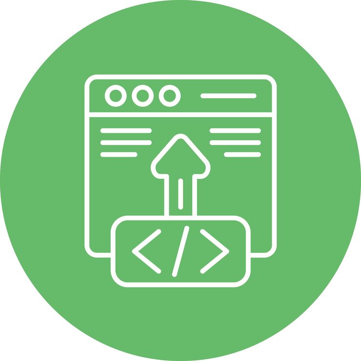 Vector 代码部署图标向量图像可以用于计算机编程