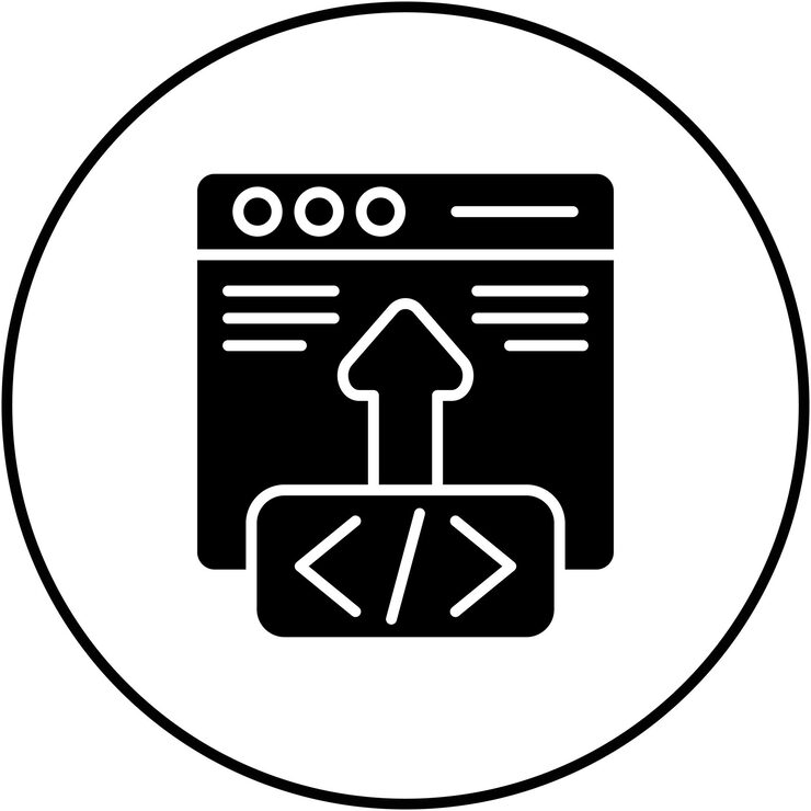 Vector 代码部署图标向量图像可以用于计算机编程