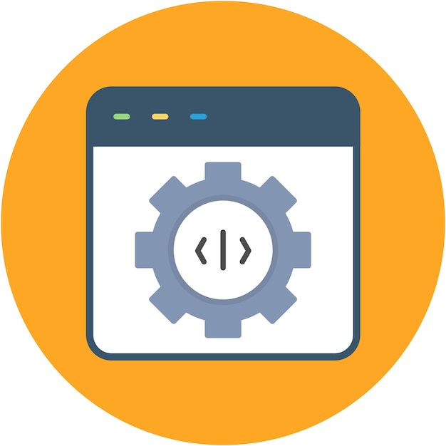 Code Engineering Vector Illustratie Stijl