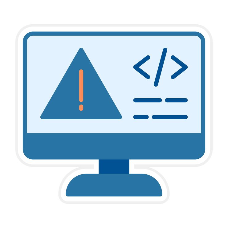 Vector code error icon vector image can be used for coding and development
