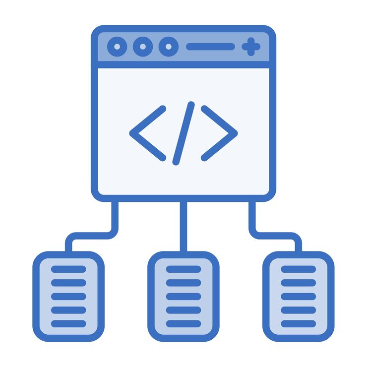 Vector code framework icon vector image can be used for computer programming