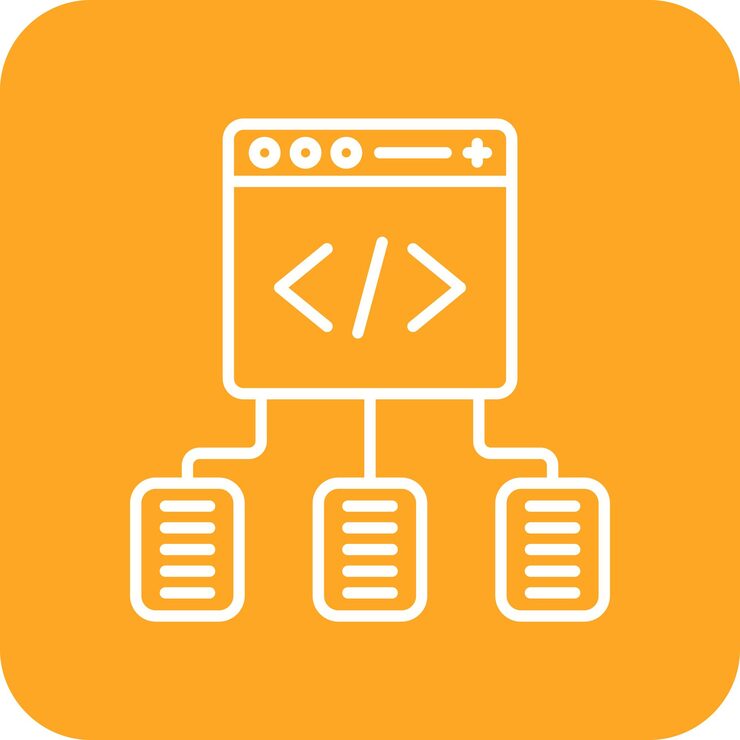 Vector code framework icon vector image can be used for computer programming