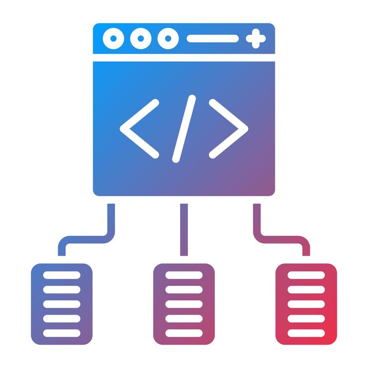 Vector 프레임워크 아이콘 터 이미지 컴퓨터 프로그래밍에 사용할 수 있습니다.