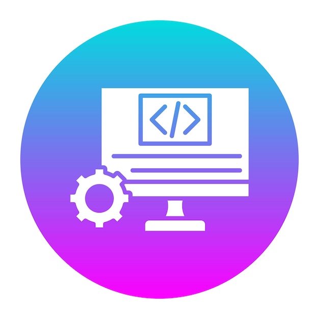 Code Free Development vector icoon Kan worden gebruikt voor No Code iconset