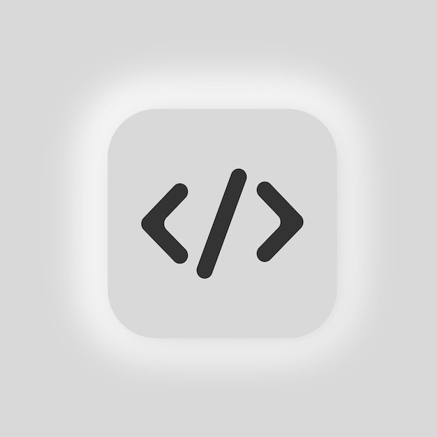 code icon web site data illustration symbol programining software vector