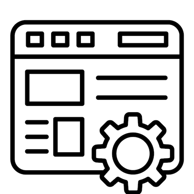 Code-instelling Vector illustratie stijl