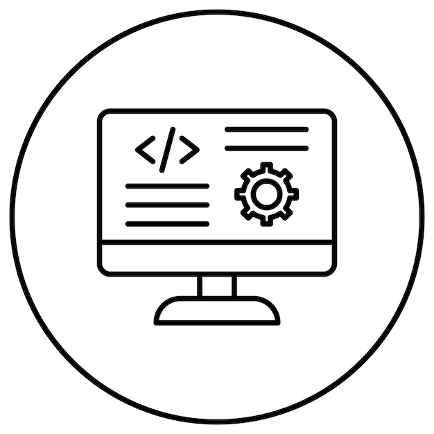 Code-instellingen icoon vector afbeelding Kan worden gebruikt voor codering en ontwikkeling