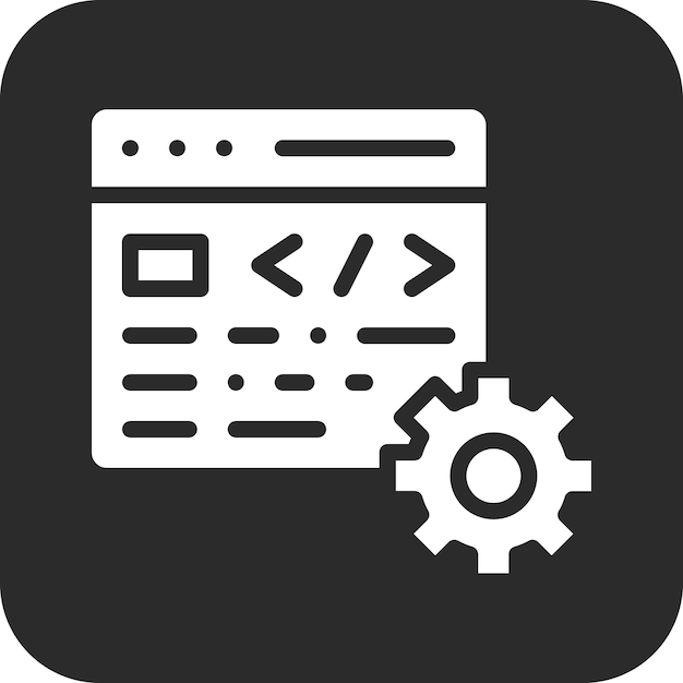 Code-instellingen vector icoontje illustratie van Web Hosting icoonset