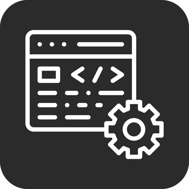 Code-instellingen vector icoontje illustratie van Web Hosting icoonset