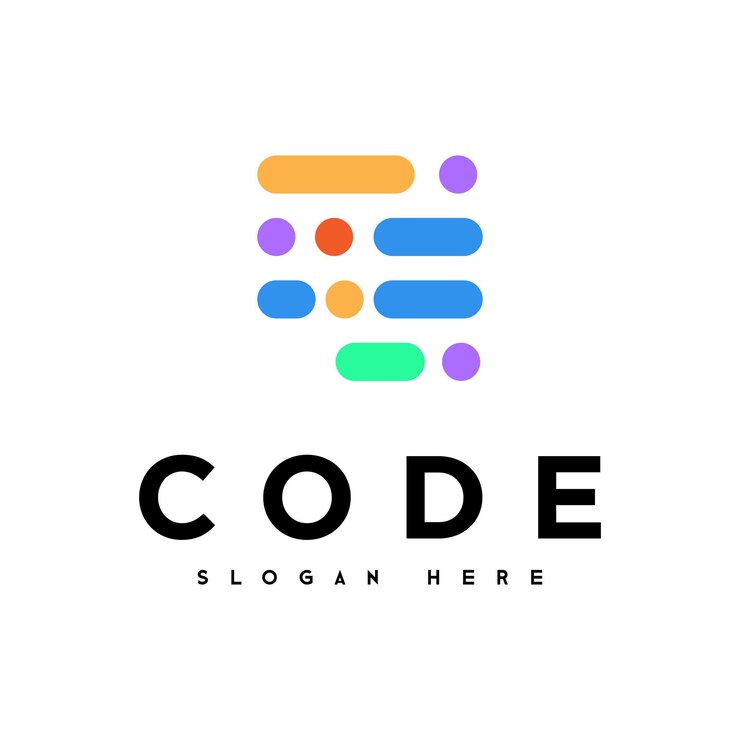Vector code logo en vector