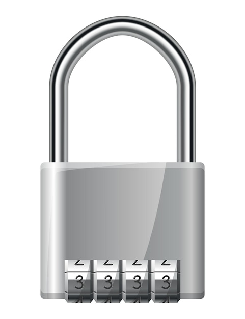 Code padlock Lock with combination password code Privacy number password entry Safeguard and protection concept Safety symbol