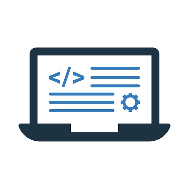 Code programming icon Simple editable vector illustration
