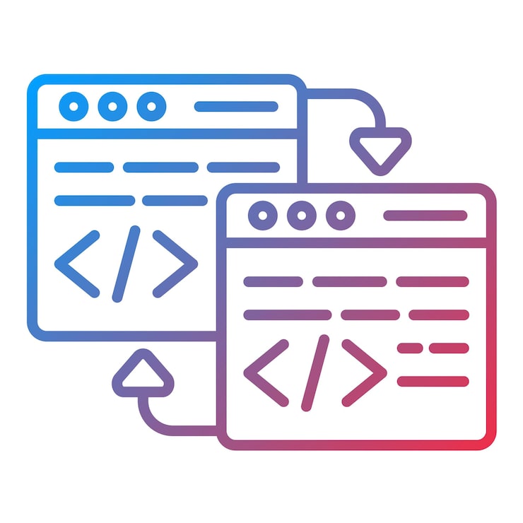 Vector code refactoring icon vector image can be used for computer programming
