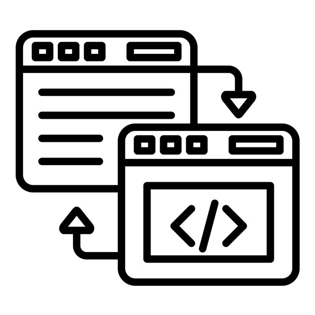 Code Refactoring Vector Illustration Style