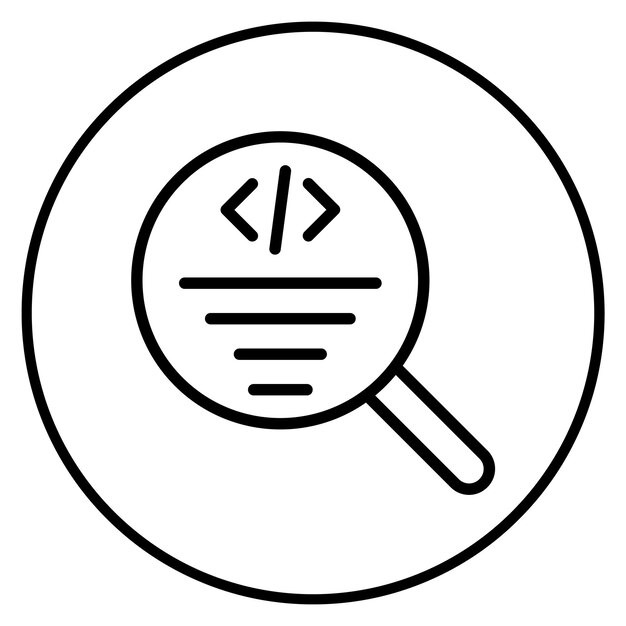 Code Review icoon vector afbeelding Kan worden gebruikt voor Software Testing