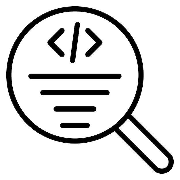 Code Review icoon vector afbeelding Kan worden gebruikt voor Software Testing