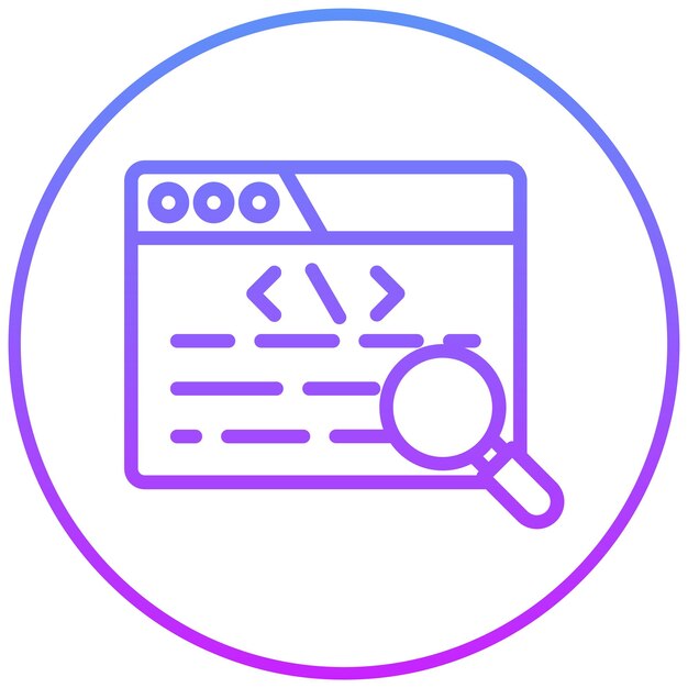 Code Review vector icoontje illustratie van Quality Assurance icoonset