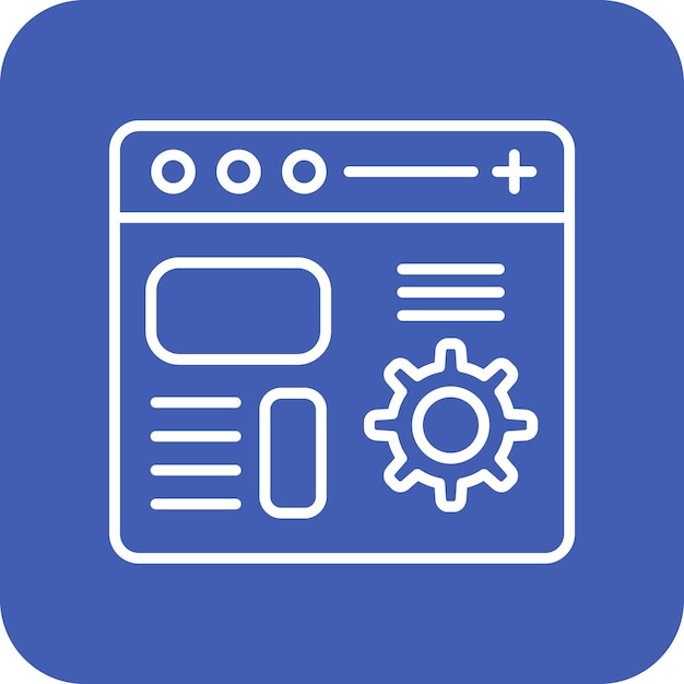 Vector code setting icon vector image can be used for computer programming