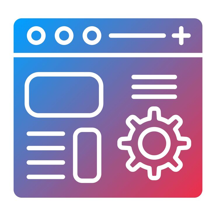 Vector 코드 설정 아이콘 터 이미지 컴퓨터 프로그래밍에 사용할 수 있습니다