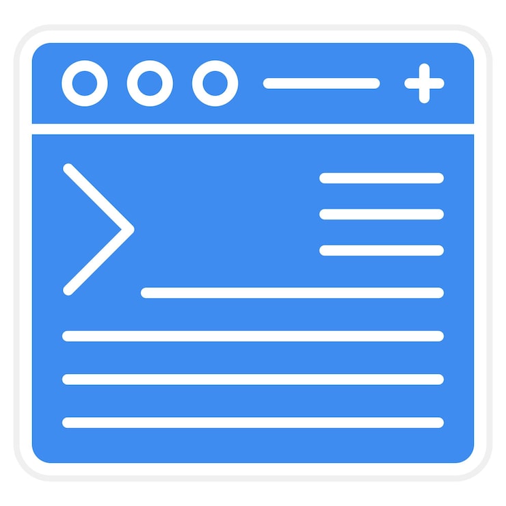 Vector code terminal icon vector image can be used for computer programming