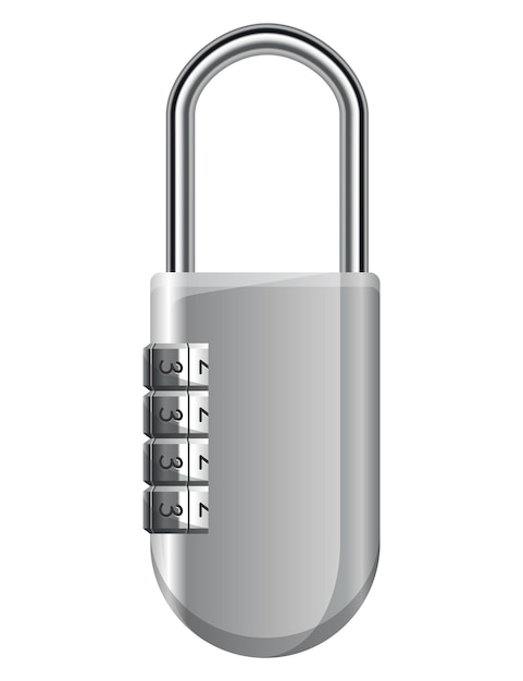 Codehangslot slot met combinatie wachtwoordcode privacynummer wachtwoordinvoer veiligheids- en beschermingsconcept veiligheidssymbool