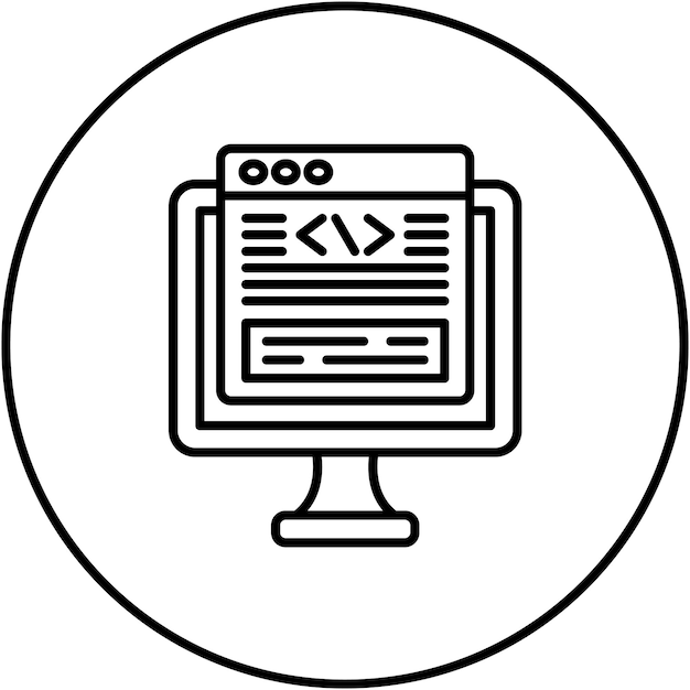 Codering icoon vector afbeelding Kan worden gebruikt voor gebruikerservaring