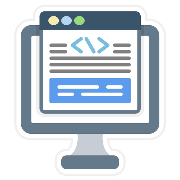 Codering icoon vector afbeelding Kan worden gebruikt voor gebruikerservaring