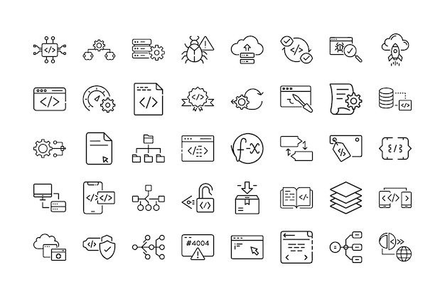 Coding and Development Icon Bundle for Programming Projects
