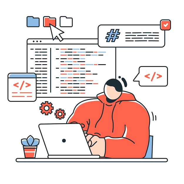 coding  concept illustration