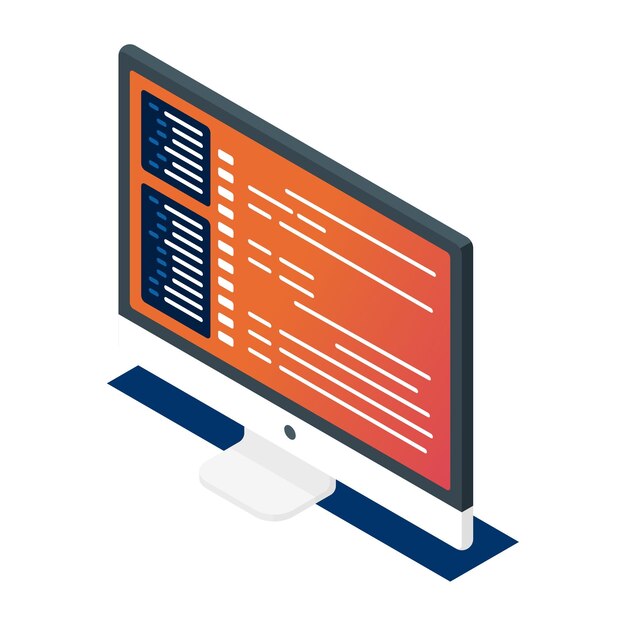 Monitor code Vectors & Illustrations for Free Download | Freepik