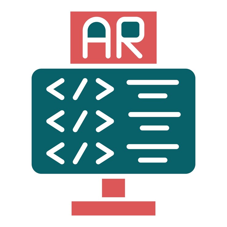 Vector coding icon style