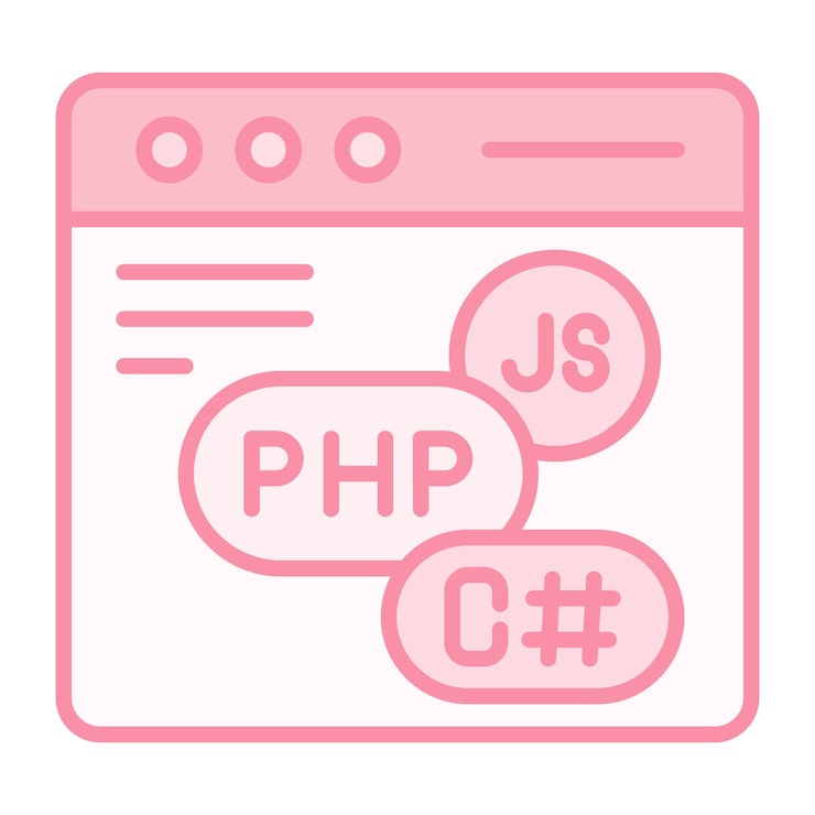 Vector 編碼語言圖標向量圖像可以用於電腦編程