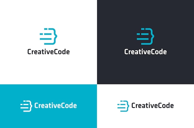 Vector coding logo design or icon design for web developers