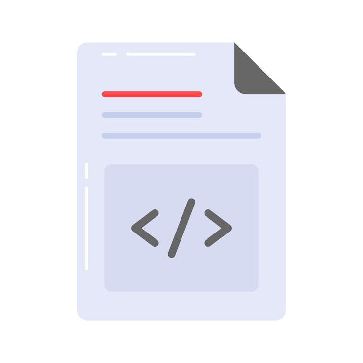 Vector coding on sheet showing vector of coding in modern style