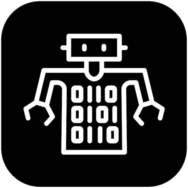 Coding vector icon illustration of Robotics iconset