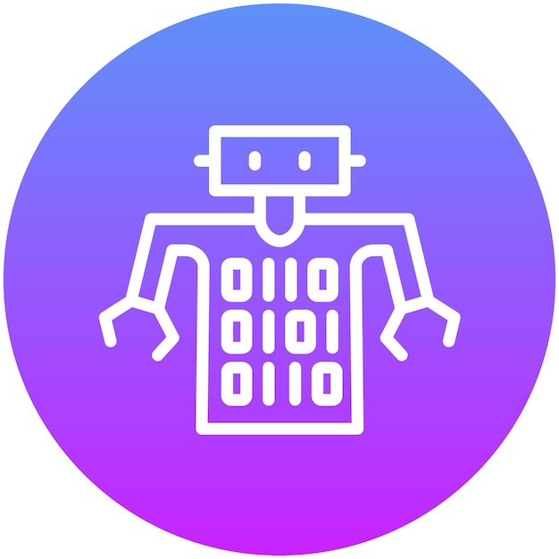 Coding vector icon illustration of Robotics iconset